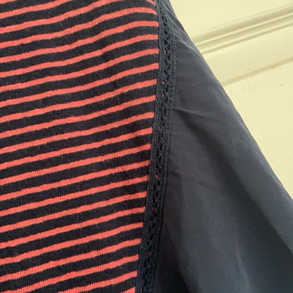 Anthropologie Meadow Rue Striped Ruffle Back Top S - Picture 4 of 5